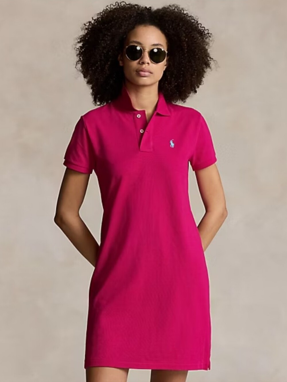 Polo Ralph Lauren Cotton Mesh Polo Dress Hot Pink XS NWT